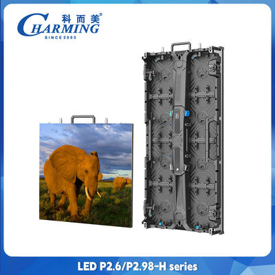 P2.98 P2.6 Indoor Rental LED Display Front Service LED Display Dengan Magnet 500x500 Cabinet