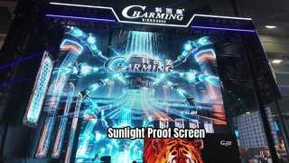 Layar transparan LED luar