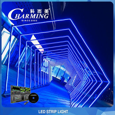 Indoor Full Color RGB LED Strip Light Fleksibel Untuk Club Hotel
