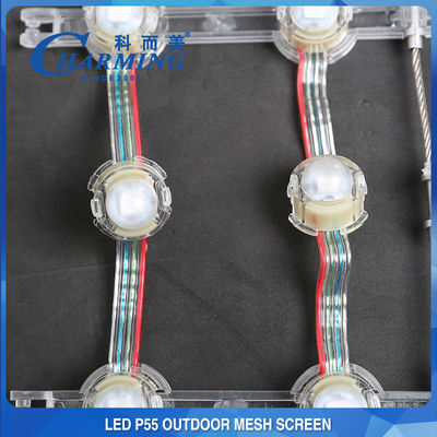Serbaguna 150W LED Mesh Screen SPI Control Untuk Fasad Bangunan