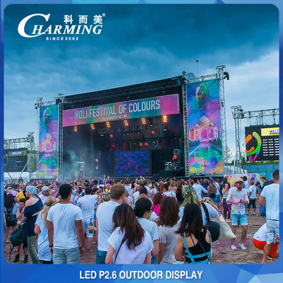 Lapisan LED 4K LED P2.6 Panggung Rental Layar Tampilan Dinding Video LED Luar Ruang