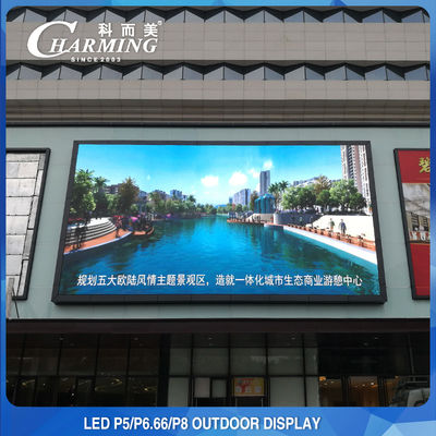 Tampilan Dinding Video LED Multiscene P5 P8 Luar Ruangan 1920HZ-3840HZ