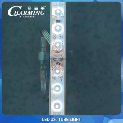 Desain Kabel Lampu Strip LED U20 Tahan Air Untuk Fasad Bangunan Luar Ruangan