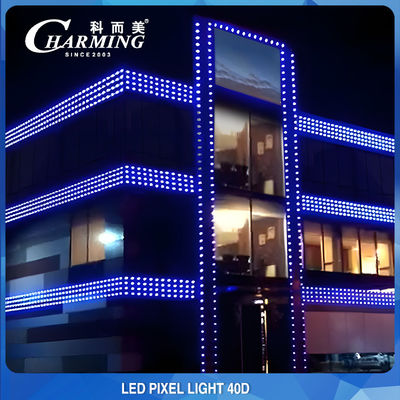 SMD3535 Warna-warni 40D LED Point Light Dekorasi Dinding Eksterior Bangunan