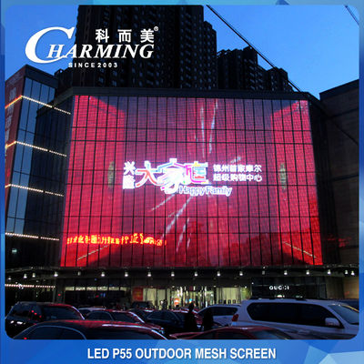 IP65 Waterproof LED Mesh Curtain Screen SMD5050 Tahan Lama Fleksibel