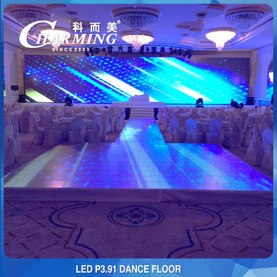 Lantai Dansa LED Penuh Warna 65536 Dot/m2 Magnetic 3D untuk Klub Malam