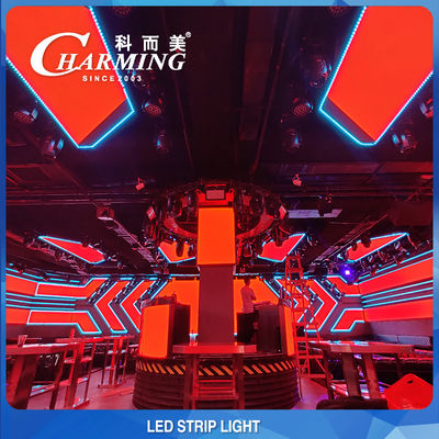 297LM IP42 Full Color RGB LED Light Strip Untuk Entertainment Dance Hall
