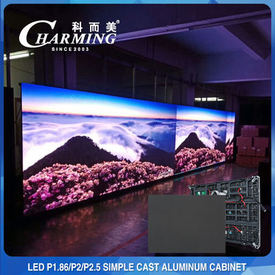 3840HZ Video Wall Tampilan LED Tetap Dalam Ruangan P1.53 P1.86 P2 Multiscene