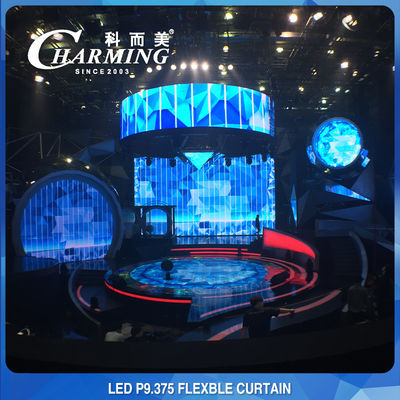 Ultralight 135W Panel Layar LED Fleksibel, Dinding Video LED Fleksibel Tahan Air
