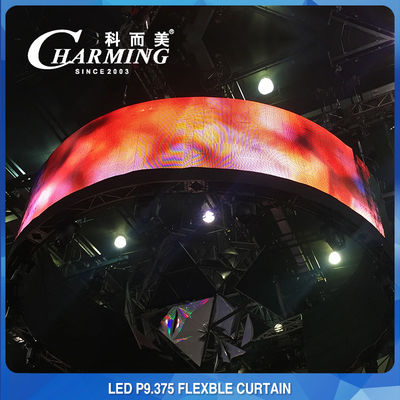 SMD3528 135W Layar LED Tipis Fleksibel, Tampilan Video LED Ultra Tipis Fleksibel