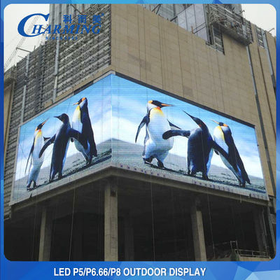 Layar Luar Ruangan LED 5000CD/M2 Tampilan LED Video Tingkat Abu-abu 14-16Bit