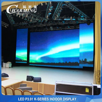 P3.91 Tampilan LED Dalam Ruangan 500X1000X86mm 3840Hz Tingkat Penyegaran Tinggi Seri Kaito-K