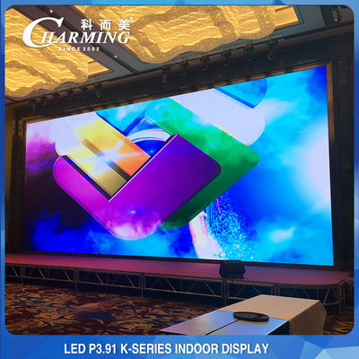 Dinding Video LED Dalam Ruangan 14-16 Bit, P3.91 Tampilan LED Penyewaan Dalam Ruangan IP42