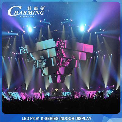 Ultrawide P3.91 Layar LED Tetap Dalam Ruangan 500x1000mm Ringan
