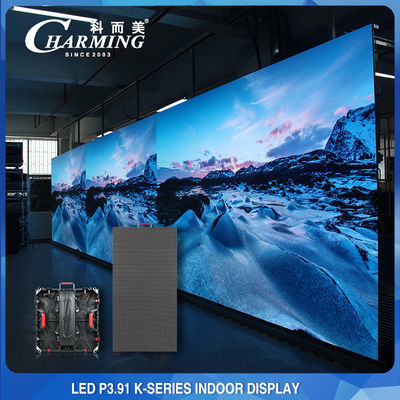Dinding Video Dalam Ruangan Antiwear 256x128 LED 3840HZ P3.91 Anti Tabrakan