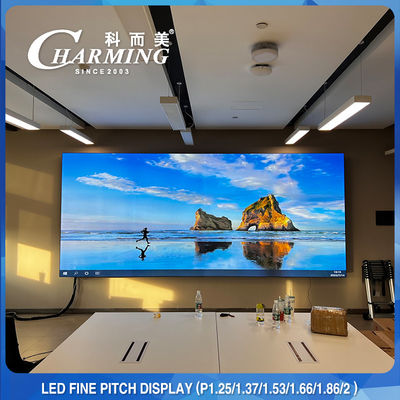 Layar LED Ruang Rapat Wall Mount IP42, Pixel Pith 1.86MM LED Wall HD