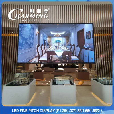 Layar LED SMD1515 IP42 Untuk Ruang Konferensi, Aluminium Alloy 200W HD LED Wall