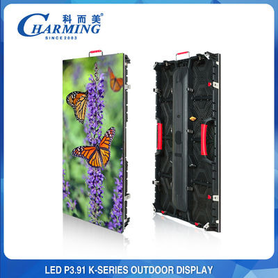 K Series P3.91 LED Display Indoor Outdoor 500x1000mm Tahan Air Untuk Iklan