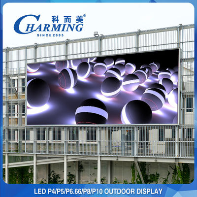 P4 P5 P8 SMD LED Display Tahan Air Raksasa Iklan Luar Dinding Video LED