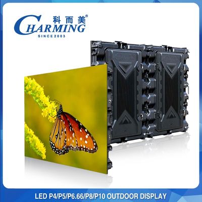 RGB P5/P8 Outdoor LED Video Wall Kabinet Paduan Magnesium Refresh Tinggi 3840Hz