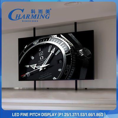 Acara TV 64x48CM HD P1.2MM Layar LED Tetap Dalam Ruangan 4K Refresh