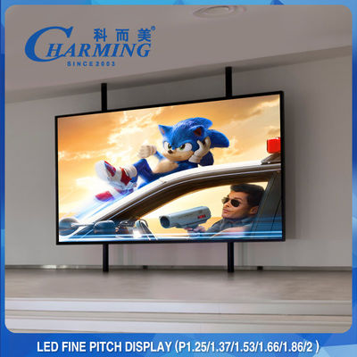 64x48CM HD P1.86MM Layar LED Dalam Ruangan Tetap 4K Refresh Untuk Acara TV