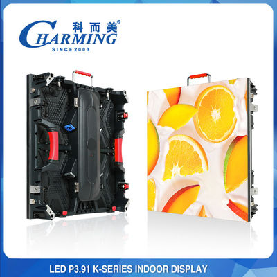 P3.91 Tampilan Dinding Video Led Dalam Ruangan 500 * 500mm Die Casting Aluminium