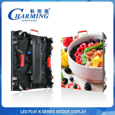 P3.91 Tampilan Dinding Video Led Dalam Ruangan 500 * 500mm Die Casting Aluminium