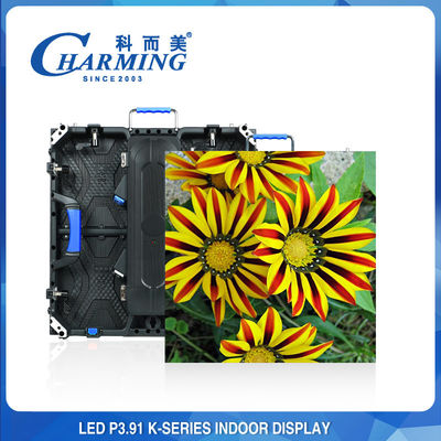 P3.91 Layar dinding video LED dalam ruangan Pengiriman cepat radian yang dapat disesuaikan