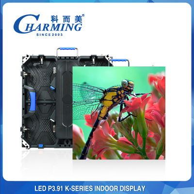 P3.91 Layar dinding video LED dalam ruangan Pengiriman cepat radian yang dapat disesuaikan