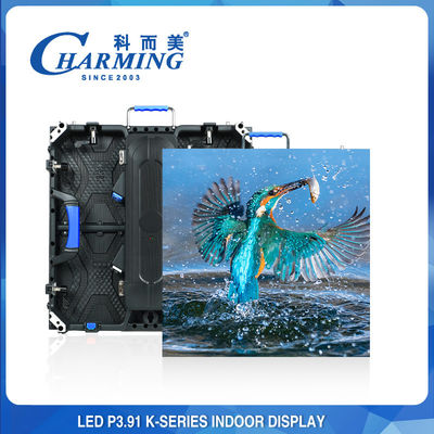 P3.91 Layar dinding video LED dalam ruangan Pengiriman cepat radian yang dapat disesuaikan