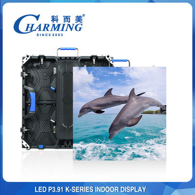 P3.91 Layar dinding video LED dalam ruangan Pengiriman cepat radian yang dapat disesuaikan