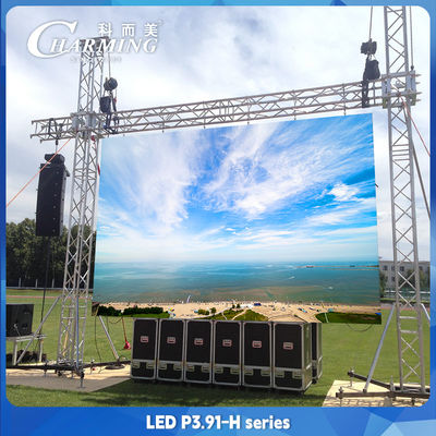 P3.91 Pemandangan Papan Iklan LED Luar Ruangan Pemandangan Digital Signage