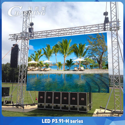 16 Bit P3.91 Layar LED Luar Ruang