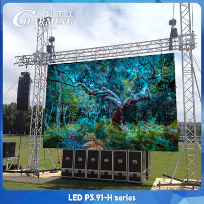 Tampilan LED RGB Resolusi Tinggi HD P3.91 Layar Luar Untuk Kegiatan