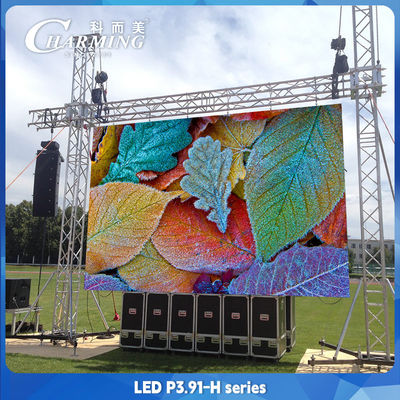 500x500mm Besar Sewa LED Tampilan Layar Luar P3.91 Waterproof Led Video Wall