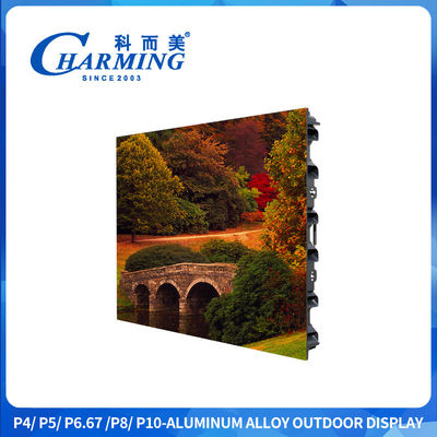 Layar LED Luar Ruangan Magnesium Ringan dengan refresh rate 7680Hz dan dukungan pengangkatan untuk penyewaan dan periklanan