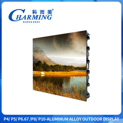 P4 Outdoor IP65 Sxey Video Led Display Screen Aluminium Alloy Cabinet Material