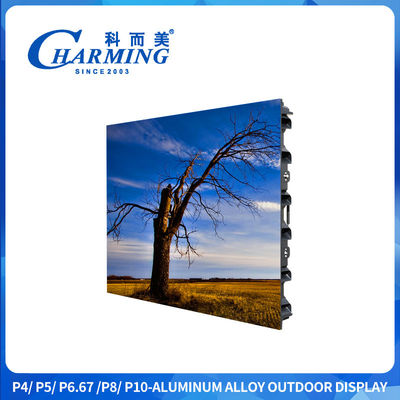 P4 P6 P8 Iklan Luar Ruang IP65 Led Screen Dengan 3840Hz
