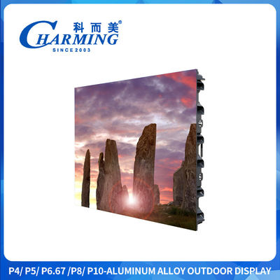 P4 P6 P8 Iklan Luar Ruang IP65 Led Screen Dengan 3840Hz