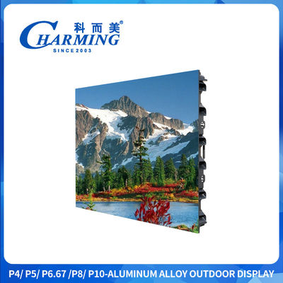 SMD2525 Screen Led Outdoor 3D Led Screen P4 Videoes P6 P8 Outdoor Led Display Screen Dengan Kecerahan Tinggi 5500
