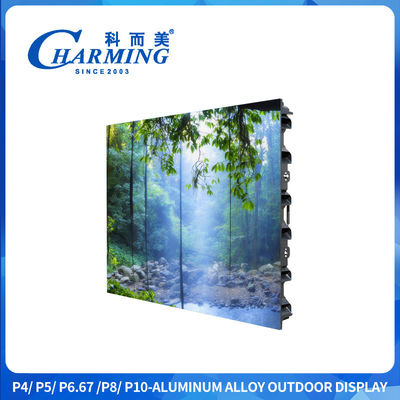 P4 CE RGBcolor Outdoor Led HD Display Screen IP65 Kiri Dan Kanan Koneksi Dengan Outlet Udara
