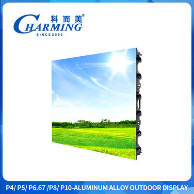 Panel layar Led Video Tembok Luar Led Tanda P4 Led Layar Iklan Dengan 3840Hz Tingkat Pembersihan Tinggi