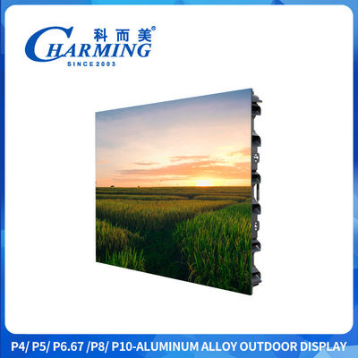 Led Advertising Screen Outdoor P4 Outdoor Led Display Screen Panel Dengan Kecerahan Tinggi 5500CD/M2