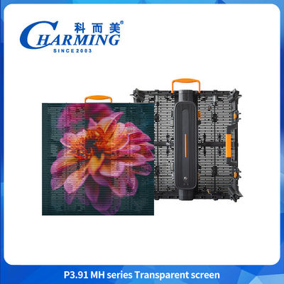 Full Color P3.91 Transparan Outdoor Led Display HD Transparan Led Display Screen Untuk Iklan