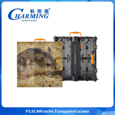 Mal Perbelanjaan 3.91mm Hd Layar Transparan Waterproof LED Video Wall Untuk Iklan