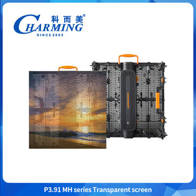 Full color 3D P3.91MH Series Transparan Screen Ultra-tipis Waterproof led wall Screen