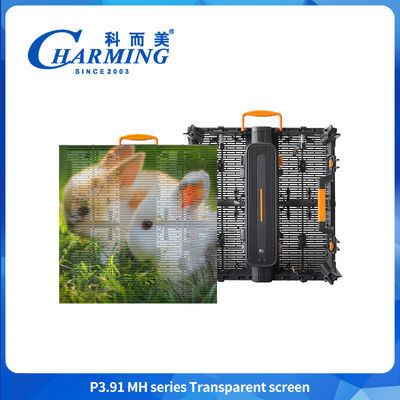 Full color 3D P3.91MH Series Transparan Screen Ultra-tipis Waterproof led wall Screen