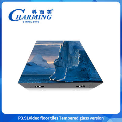 Waterproof P3.91 Terang 3D GOB Lantai Tari HD Lantai Menari Led Screen
