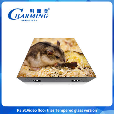 kustomisasi IP65 perlindungan tinggi rgb led panggung & kubus iklan dalam ruangan dan luar ruangan 500 * 500mm led lantai dansa layar tampilan digital